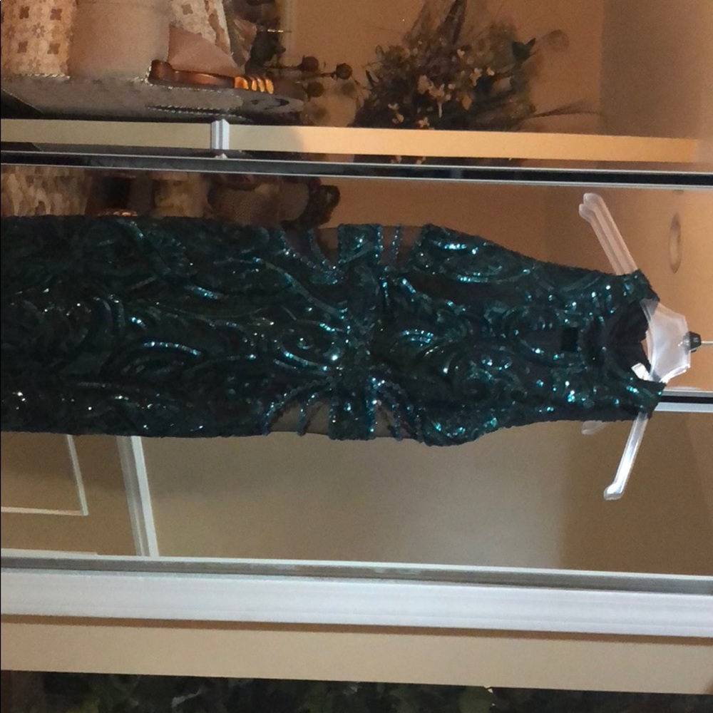 Green Dress with Jems